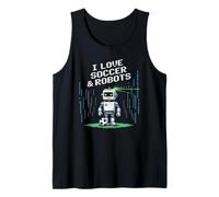 Kawaii I Love Football & Robots Just Boy Who Win Robotics Play Débardeur
