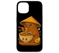 Kawaii Japonais Phoque Mangeant Ramen Nouilles Bol Amant Phoque Coque pour iPhone 13