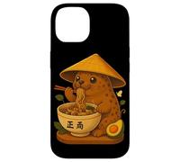 Kawaii Japonais Phoque Mangeant Ramen Nouilles Bol Amant Phoque Coque pour iPhone 14