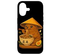 Kawaii Japonais Phoque Mangeant Ramen Nouilles Bol Amant Phoque Coque pour iPhone 17