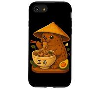Kawaii Japonais Phoque Mangeant Ramen Nouilles Bol Amant Phoque Coque pour iPhone SE (2020) / 7/8