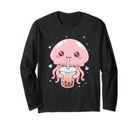 Kawaii Jellyfish Boba Tea Lover Manche Longue