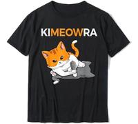 Kawaii Jiu Jitsu Kimura Cute Cat Graphic Funny BJJ Casual Summer Ropa Hombre Tee Round Neck Unisex Tops Men's 100% Cotton Short-Sleeve T-Shirts XL