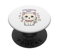 Kawaii K-Pop Chat Musical Cœur Graphique Anime Fan Idol Wear PopSockets PopGrip Adhésif