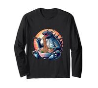 Kawaii Kaiju Mangeant Ramen Japonais Monstre Manga Amour Manche Longue
