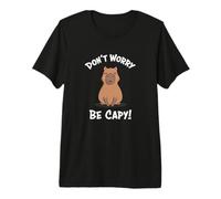 Kawaii Kids Boys Don't Worry Be Capy Meme Lover Capybara T-Shirt Haut de Gamme
