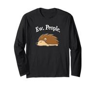 Kawaii Kids Girls Boys Ew People Cute Animal Lover Hedgehog Manche Longue