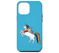 Kawaii Kids Girls Unicorn Cardigan Blue Merle Corgi Lover Coque pour iPhone 12 Pro Max