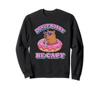 Kawaii Kids Womens Girls Donut Don't Worry Be Capy Lover Sweatshirt
