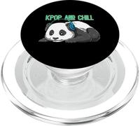 Kawaii Kpop Panda Kpop and Chill Music Mood PopSockets PopGrip pour MagSafe