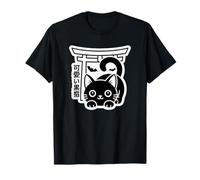 Kawaii Kuroneko Torii - Tokyo Street Halloween Esthétique T-Shirt