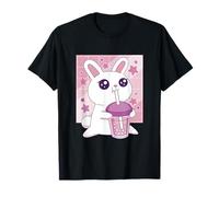 Kawaii Lapin Lapin Boba Tea Funny Cute Japanese Graphic T-Shirt