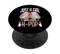Kawaii Lapins Lapins Kpop Just A Girl Who Loves K Pop Girl PopSockets PopGrip Adhésif