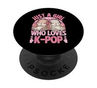 Kawaii Lapins Lapins Kpop Just A Girl Who Loves K Pop Girl PopSockets PopGrip Adhésif