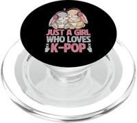 Kawaii Lapins Lapins Kpop Just A Girl Who Loves K Pop Girl PopSockets PopGrip pour MagSafe