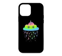 Kawaii Licorne Pluie Nuage Rainbow Drip Graphic Coque pour iPhone 12 Mini