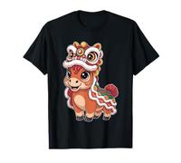 Kawaii Lion Dance Horse - Chinese Year of The Horse T-Shirt