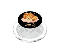 Kawaii Lion Zodiaque Lion Chibi Nuage Dormant Astrologie PopSockets PopGrip pour MagSafe