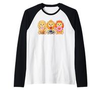 Kawaii Lions Thé Au Lait Video Game Gamer Donut Lion Manche Raglan