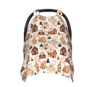 Kawaii Little House Print Housses de siège auto pour bébé, housse d'allaitement respirante, housse d'allaitement, housses de poussette, auvent multi-usage pour siège auto pour bébé, garçons et filles