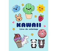 Kawaii livre de coloriage: Coloriages Mignons pour Enfants et Adultes - Grand Format (A4)