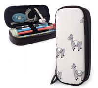 Kawaii Llama Baby Nursery Sleepy Alpaca Wool Animals Trousse À Crayons Multifonction, Grande Capacité, Organiseur De Papeterie, Porte-Stylo Pour L'école, Le Bureau, Trousse De Maquillage