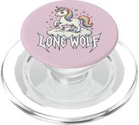 Kawaii Loup Lone Licorne Heavy Metal Style PopSockets PopGrip pour MagSafe