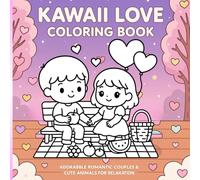 Kawaii Love Coloring Book: Adorable Romantic Couples & Cute Animals for Relaxation
