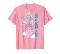 Kawaii Manga chrétien Jesus You are Loved Anime Rose Pastel T-Shirt
