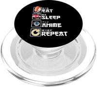 Kawaii Manga Japonais Kawaïen - Cute Eat Sleep Anime Repeat PopSockets PopGrip pour MagSafe
