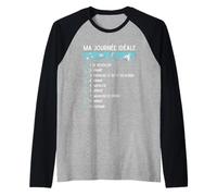 Kawaii Manga Japonais Ma Journée Idéale Otaku Japon Animé Manche Raglan