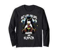 Kawaii mignon Just A Girl Who Loves Anime et Kava Tea Drink Manche Longue
