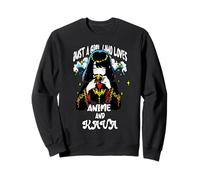 Kawaii mignon Just A Girl Who Loves Anime et Kava Tea Drink Sweatshirt
