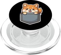 Kawaii Mignon Shiba Inu dans la Poche PopSockets PopGrip pour MagSafe