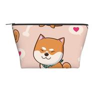 Kawaii Mignon Shiba Inu, Trousse de Toilette Trousse de Maquillage Sac à cosmétiques Trousse de Toilette de Voyage Portable