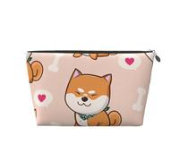 Kawaii Mignon Shiba Inu, Trousse de Toilette Trousse de Maquillage Sac à cosmétiques Trousse de Toilette de Voyage Portable