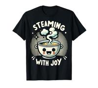 Kawaii Miso Soup Steamimg with Joy Japanese Essen Design T-Shirt