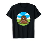 Kawaii Mole in Dirt Hole Cartoon pour Enfants T-Shirt