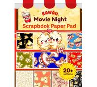 Kawaii Movie Night Scrapbook Paper Pad: Cute Popcorn, Soda & Cinema Ticket Patterns for Scrapbooking, Journaling, Card Making & Paper Crafts (Single-Sided Designs)