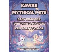Kawaii Mythical Pets: Baby Dragons, Unicorns & Magical Critters to Color - 45 Adorable Fantasy Friends in a Whimsical World