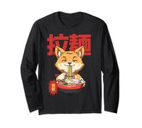 Kawaii Neko Otaku Ramen Renard Anime Ramen Manche Longue