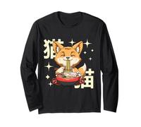 Kawaii Neko Otaku Ramen Renard Anime Ramen Manche Longue