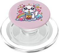 Kawaii Neko Thé aux Perles Motif Chat Mignon PopSockets PopGrip pour MagSafe
