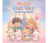 KAWAII New Year Coloring Book: A Cute Kawaii Coloring Book with Adorable New Year Scenes, Fireworks, and Happy Characters for Kids
