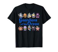 Kawaii Ocean Warriors Women Men Fantasy RPG Gift T-Shirt