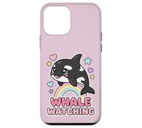 Kawaii Orca Rainbow Whale Observation de Baleines à Chibi Whale Girls Coque pour iPhone 12 Mini