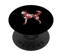 Kawaii Origami Akita Inu | Porte-Chien à Motif de Fleurs du PopSockets PopGrip Adhésif