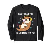 Kawaii Otter Music Casque K-Pop Fan Anime Manche Longue