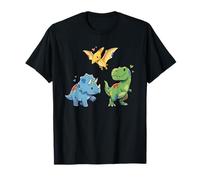 Kawaii Paint Splash Dinosaures pour la Joie des Enfants T-Shirt
