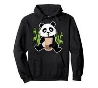 Kawaii Panda avec Bubble Tea et Bambou Cadeau Japon Sweat à Capuche